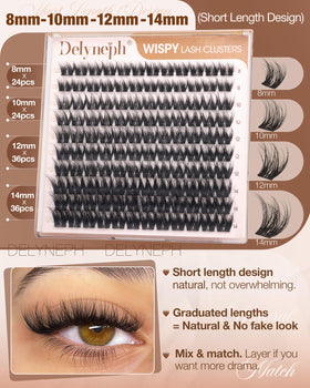 Delyneph lashes styled in brunch makeup for a subtle daytime boost