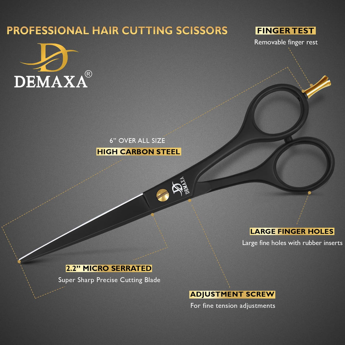 DEMAXA close-up of blade edge highlighting sharpness and durable steel