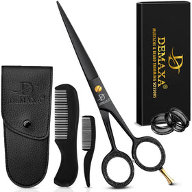 DEMAXA front view of scissors and combs showing full kit benefit