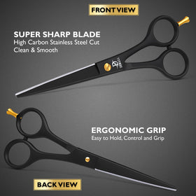 DEMAXA hairdresser using shears in salon for precise cutting control