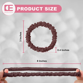 DEMAZALO scrunchie worn on wrist, convenient storage and fashion accent