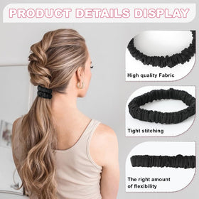 DEMAZALO scrunchie worn on wrist as accessory showing convenience and style