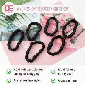 DEMAZALO scrunchie beside coin showing size and portability for travel