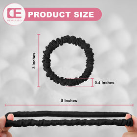 DEMAZALO scrunchie worn on wrist as accessory, comfortable and stylish wear option