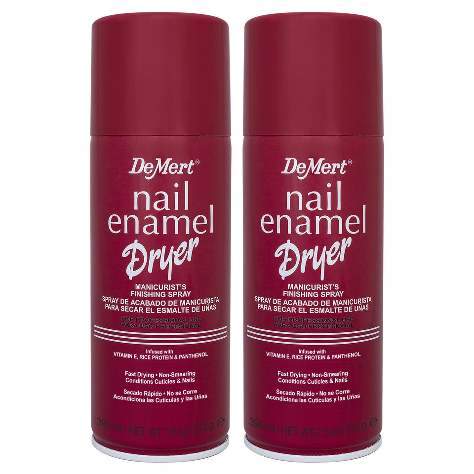 Demert front packaging 7.5 fl oz spray can showing label and size benefit fast drying