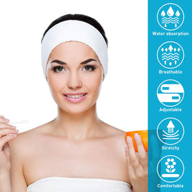 Denfany headband next to hand showing scale and one-size convenience