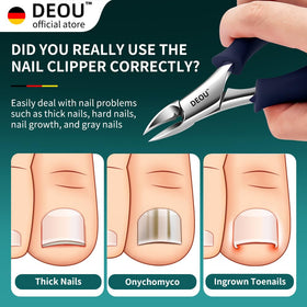 DEOU close-up of blade edge highlighting sharpness for clean trims