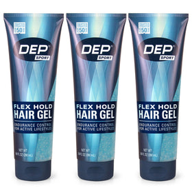 Dep front packaging showing three 9.8 oz jars and bold branding for reliable hold