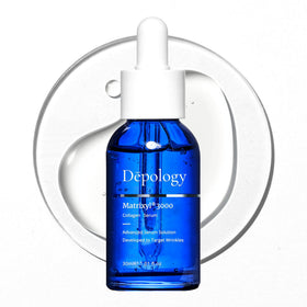 depology front packaging showing bottle and box, brand clarity and premium look