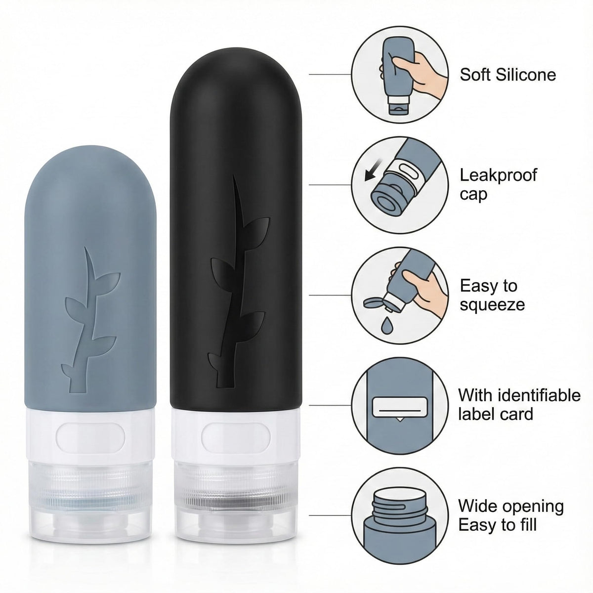 DEPOZA funnel and cleaning brush alongside spoons for neat refills and maintenance