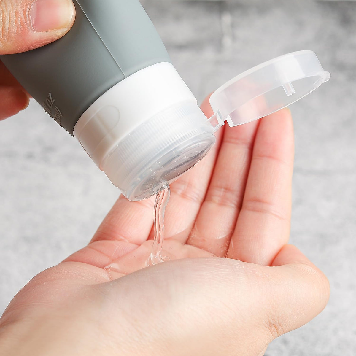 DEPOZA transparent pouch zipped for airport security compliance and quick inspection