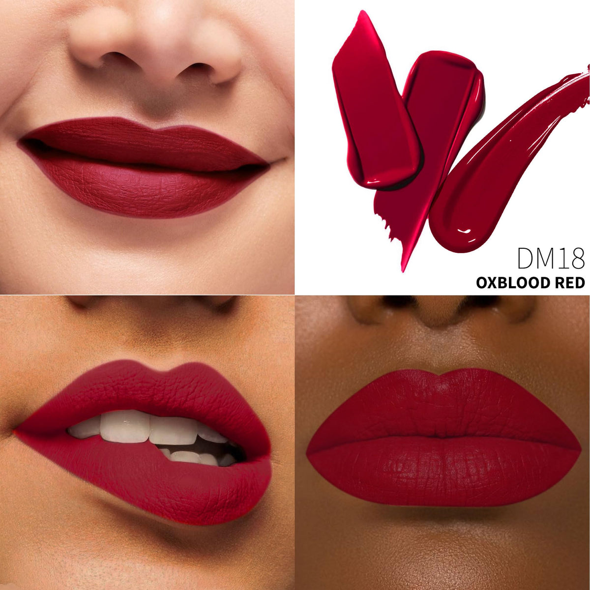 Depuplum DM18 flocked applicator closeup demonstrating precise tip for accurate lip application
