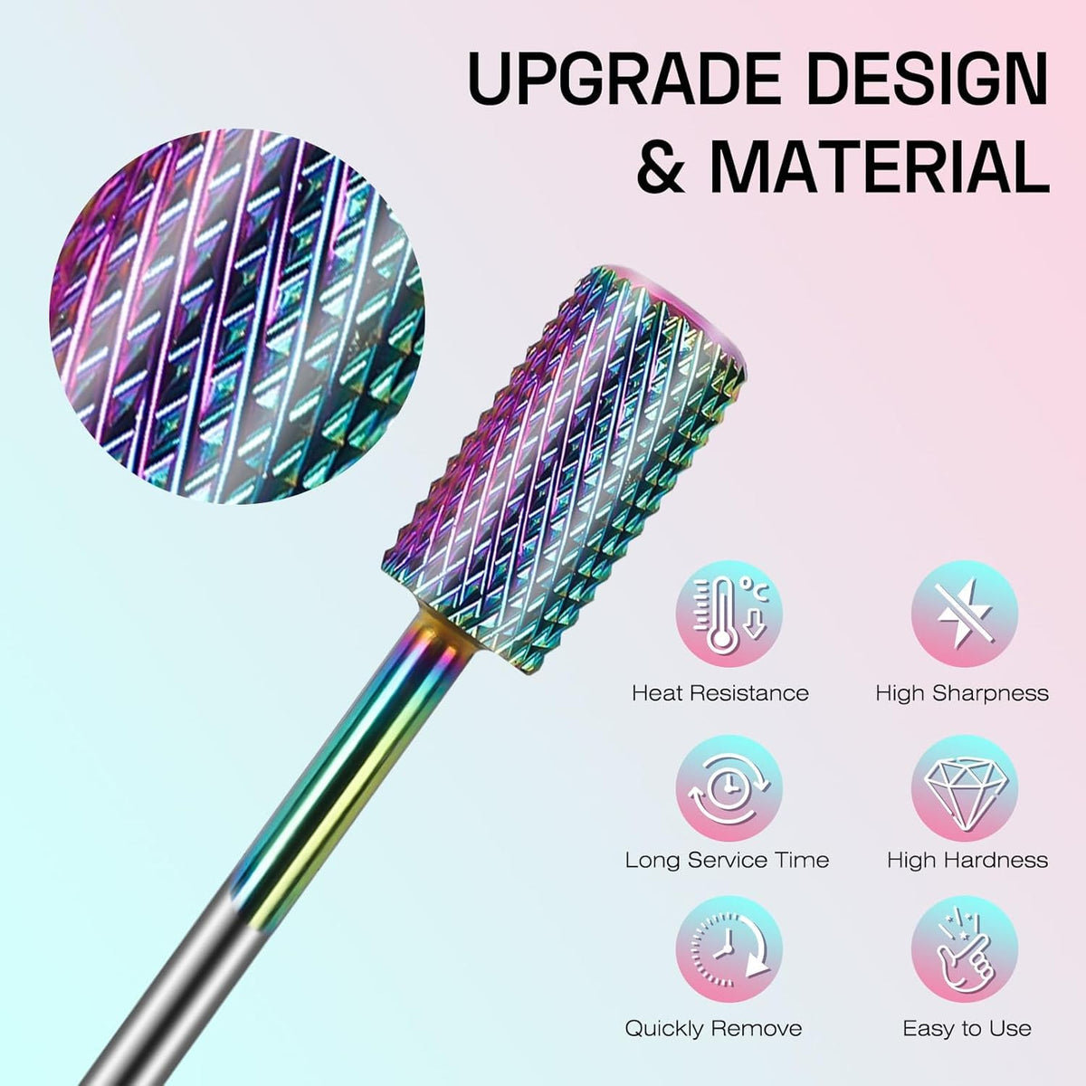 Depvko carbide bits close-up showing sharp edges and durability