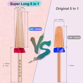Depvko long profile beside ruler showing scale and extended reach advantage