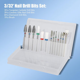 Depvko open storage case with organized slots keeping bits secure for travel