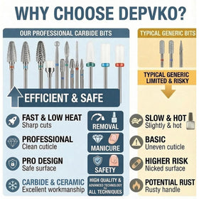 Depvko tungsten carbide bit close-up showing durable cutting edge for fast removal