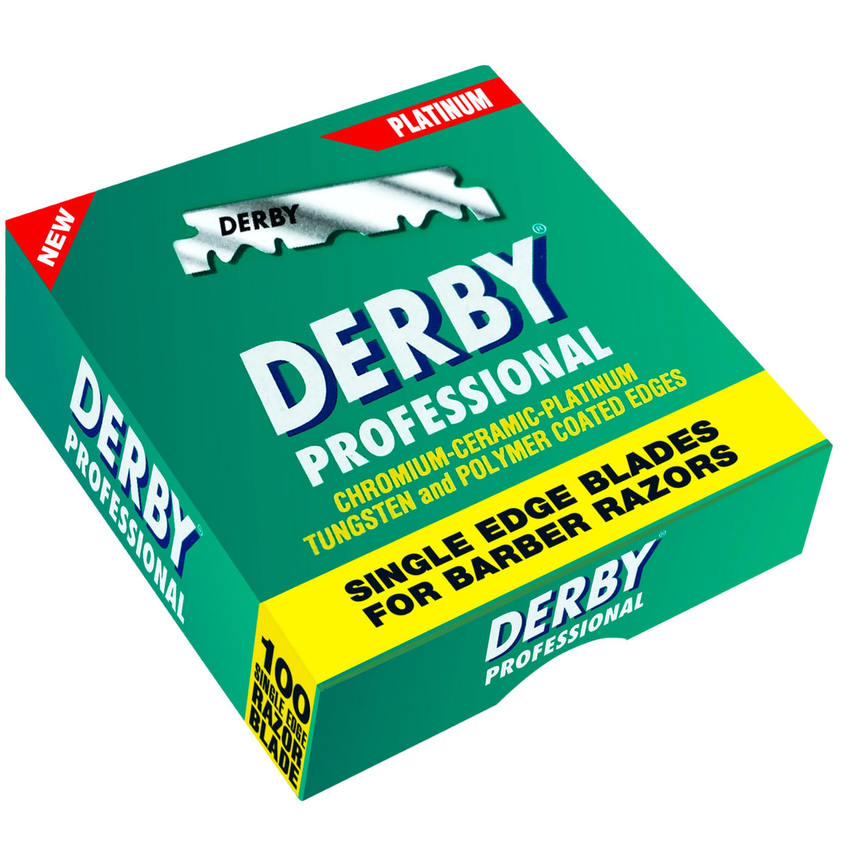 Derby dispenser open with blades accessible for fast replacement