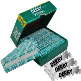 Derby hand holding blade showing safe handling and easy loading