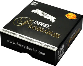Derby macro view of the chromium-ceramic-tungsten-platinum coated edge for reduced friction