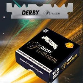 Derby wax-paper wrapped blade detail protecting the edge and preventing corrosion