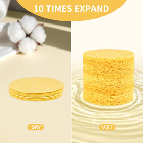 derloyo expanded sponge close-up showing soft cellulose texture for gentle exfoliation