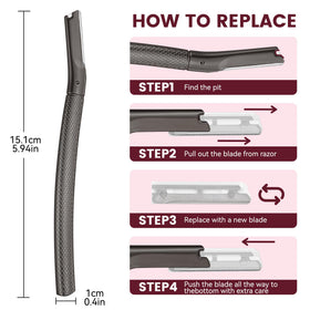derloyo razor held in hand to show scale and easy maneuvering