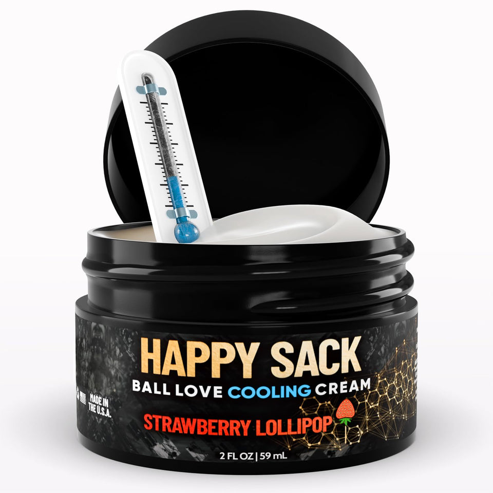 Derm Dude front packaging showing Happy Sack branding and benefit
