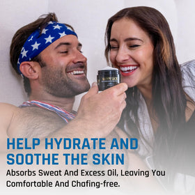 Derm Dude tube next to coin showing compact 2oz size benefit