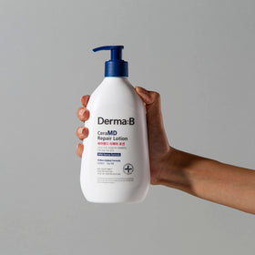 Derma B in bathroom lifestyle setting suggesting daily routine hydration benefit