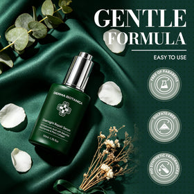 Derma Botanica ingredients label detail emphasizing peptide complex and clean formulation benefits