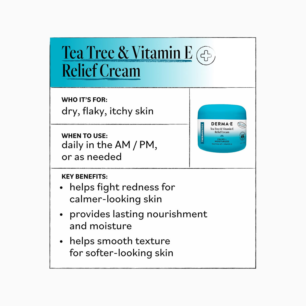Derma E applying cream to hands demonstrating fast-absorbing soothing benefits