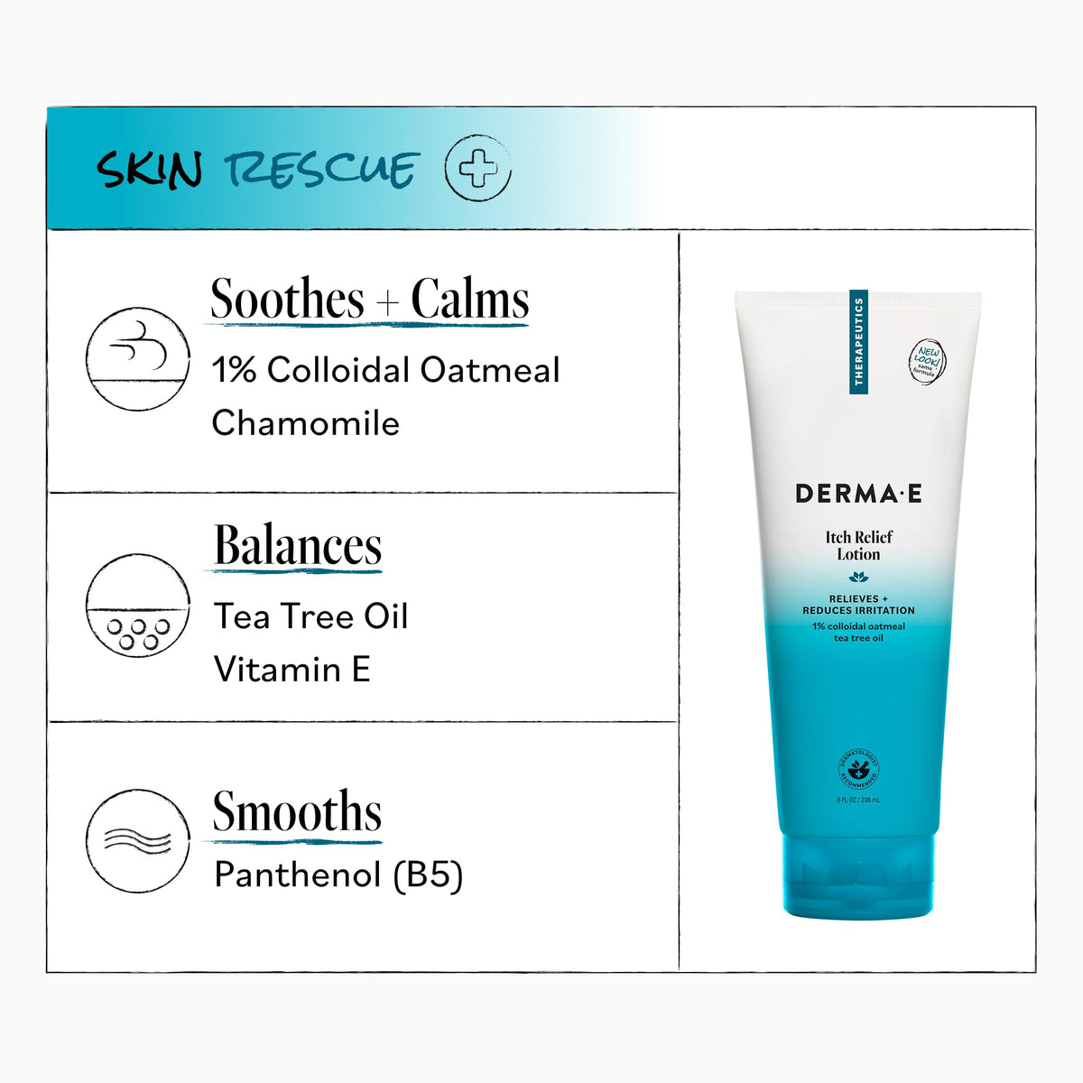 Derma E being applied to forearm to calm itch and hydrate skin