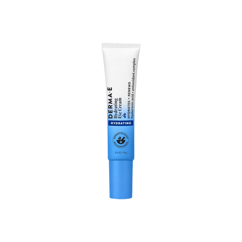 Derma E front jar showing product name and compact packaging benefits