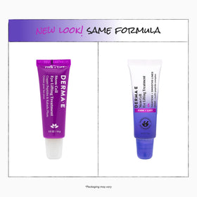 Derma E eye treatment gently patted onto upper eyelid, supports lifting effect