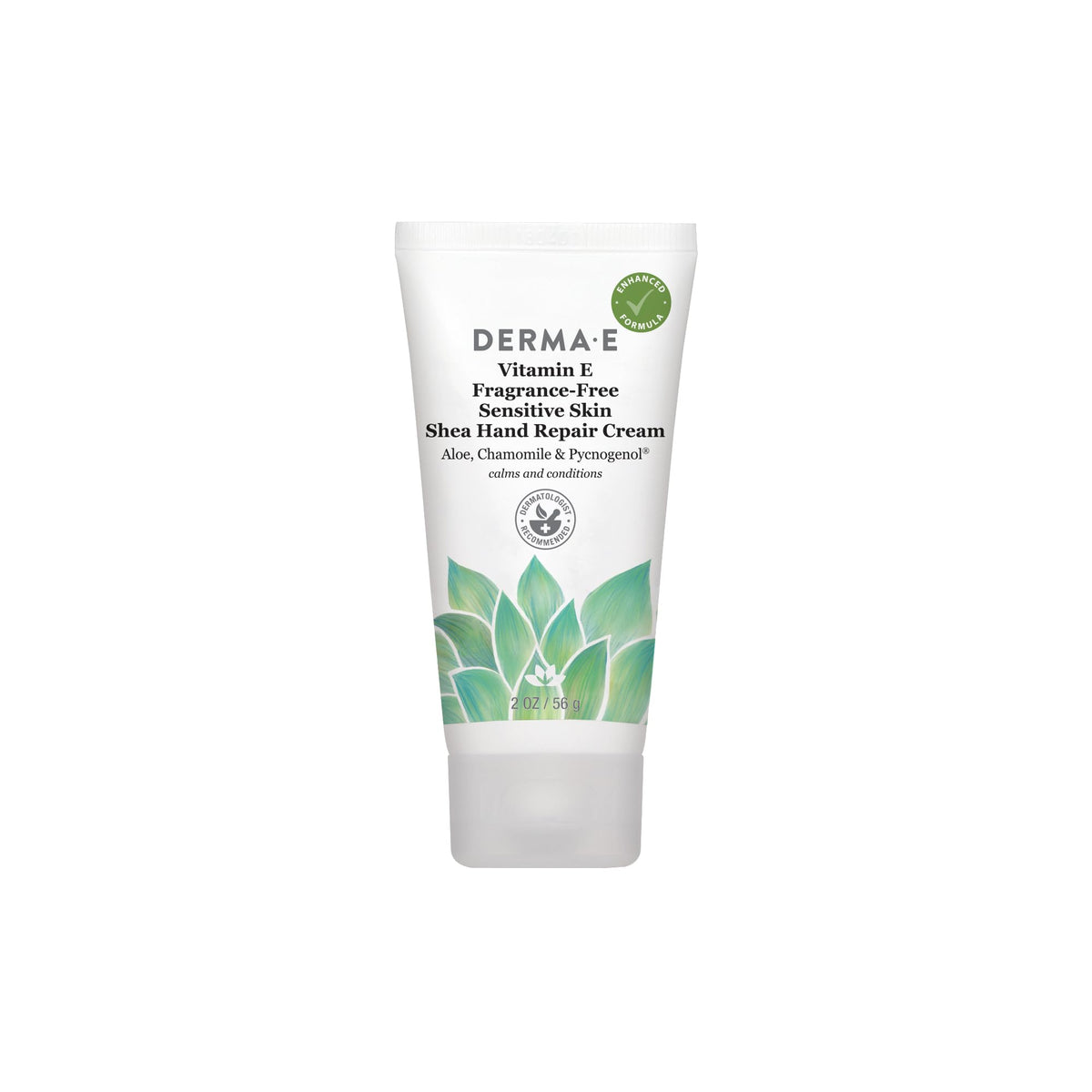 Derma E front packaging showing tube and product name, easy identification benefit