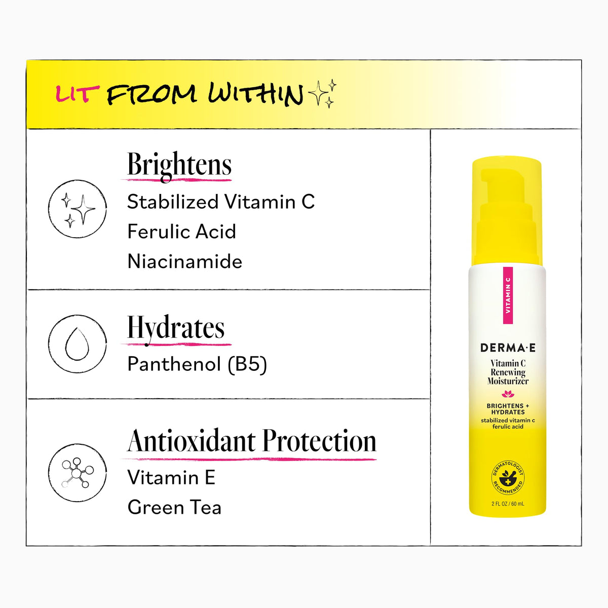 Derma E jar open revealing cream and showing easy scoop and smooth finish