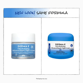 Derma E jar next to ruler displaying 2 oz size and travel-friendly benefit