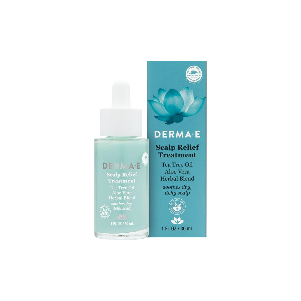 Derma E front packaging showing serum bottle and benefit