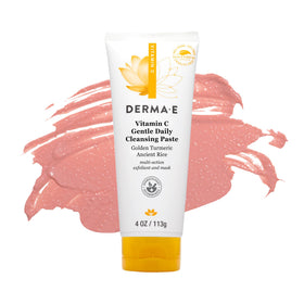 Derma E size comparison 4 oz shown next to common items for scale benefit
