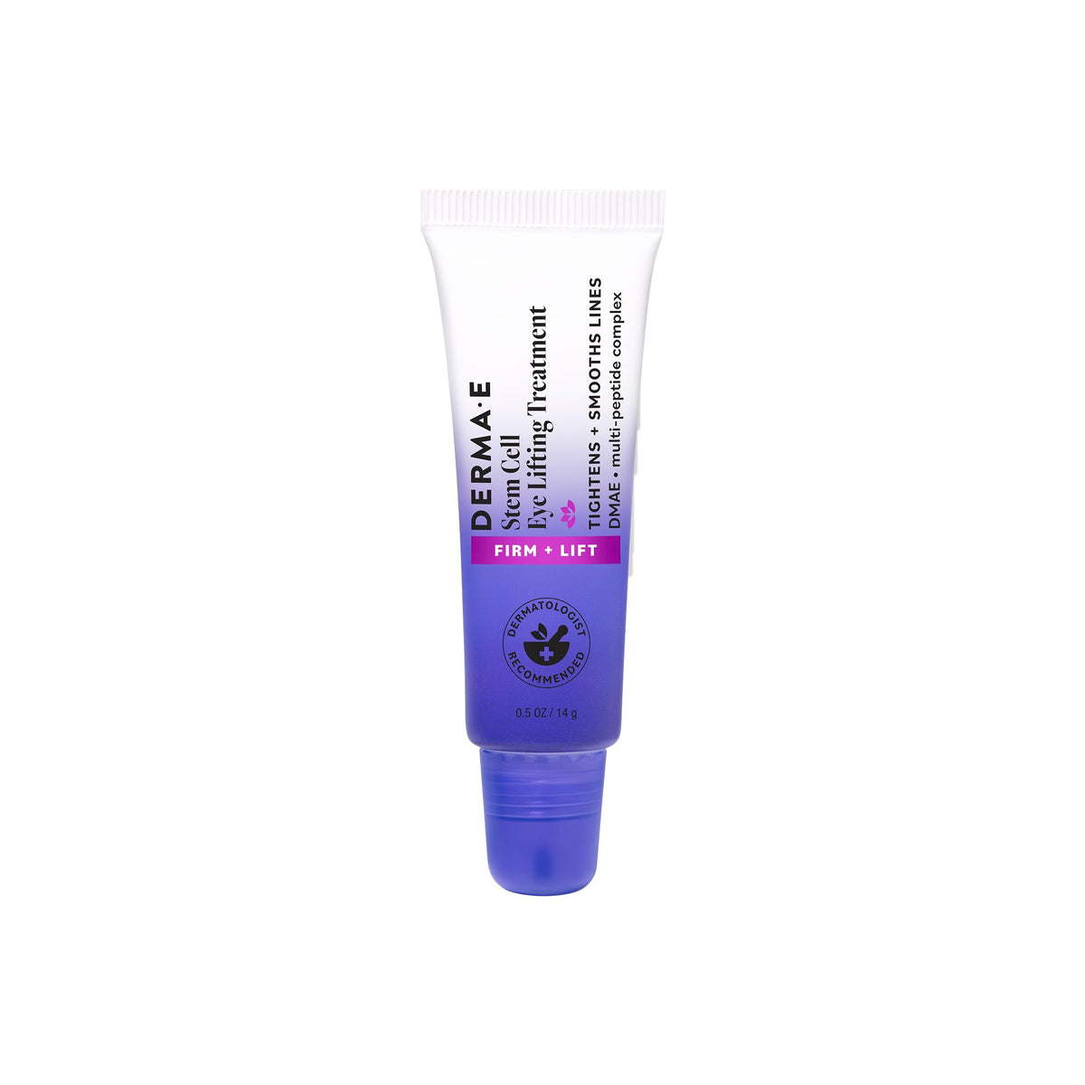Derma E front packaging showing label and 0.5oz jar, promotes firming benefits
