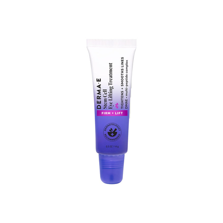 Derma E front packaging showing label and 0.5oz jar, promotes firming benefits