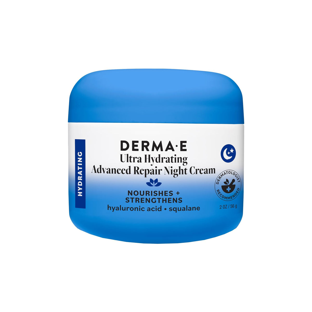 Derma E front jar showing product label and clean-beauty benefit