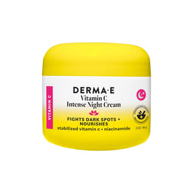 Derma E jar front view showing branding and brightening benefit