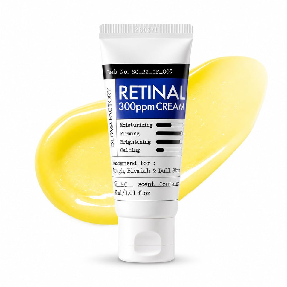DERMA FACTORY jar front view showing sleek packaging and nightly skincare benefit