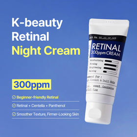 DERMA FACTORY open jar highlighting cream texture for smooth overnight application