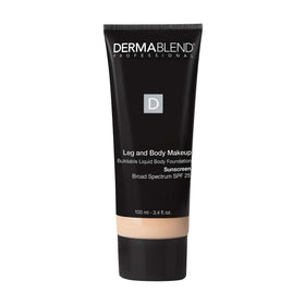 Dermablend front bottle 10N Fair Ivory showing product label and size, quick coverage benefit