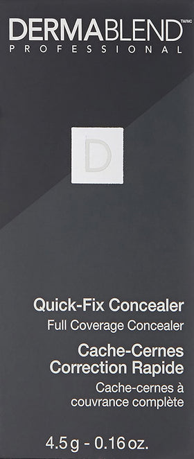 Dermablend packaging label close-up highlighting ingredient transparency