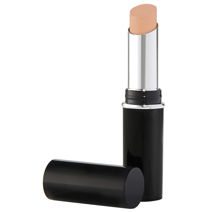 Dermablend concealer stick front view showing compact design and precise tip benefit portability