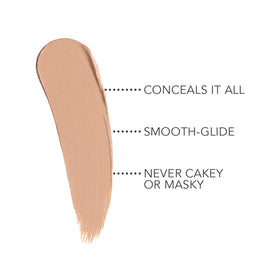 Dermablend concealer close-up texture revealing creamy finish for seamless blending benefit