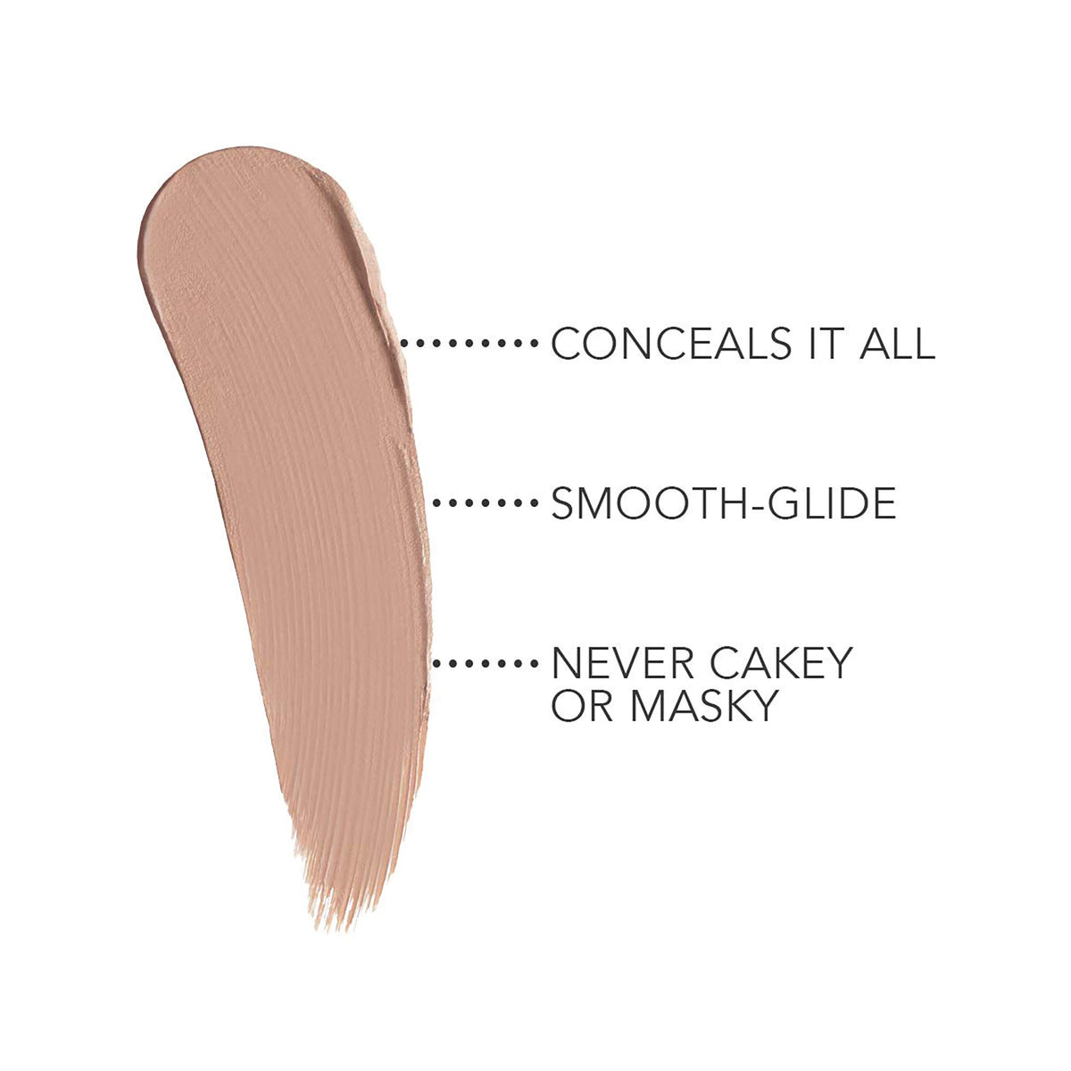 Dermablend Quick Fix creamy texture close-up demonstrating smooth glide and hydrating finish